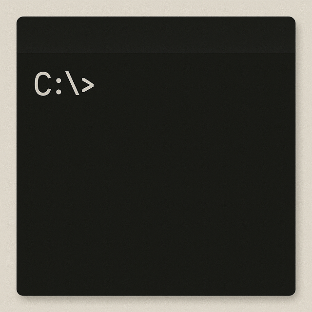 A command line interface with the prompt C:> representing the Gemini CLI, an open-source AI agent for the terminal.